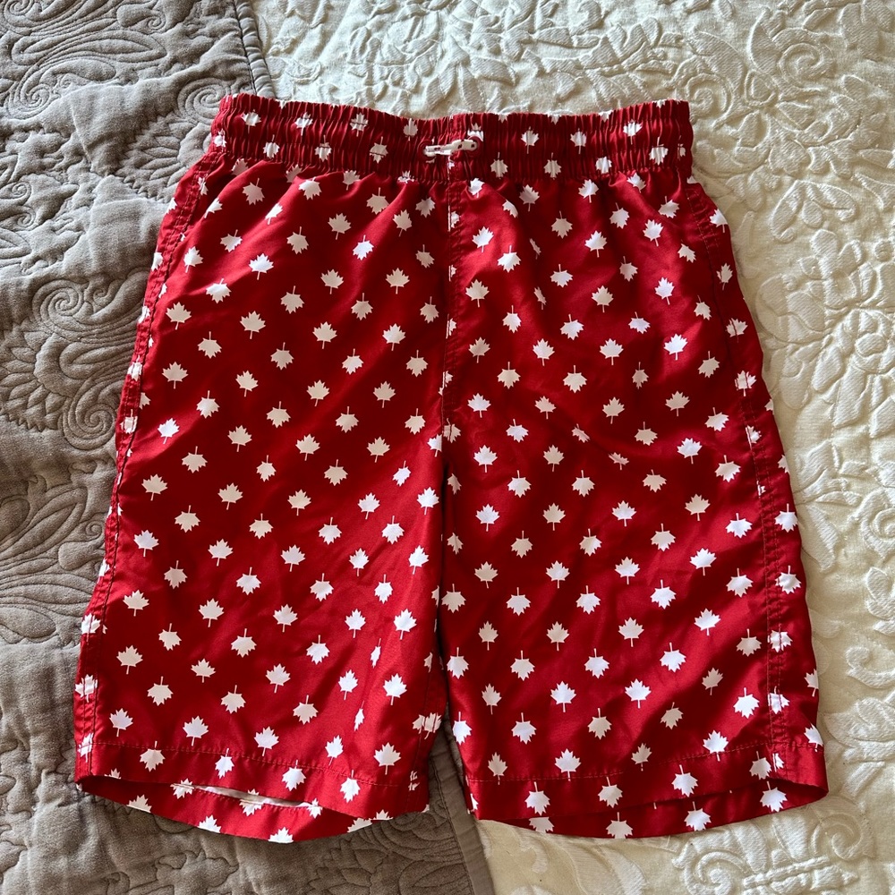 Old Navy Canada Swim Trunks Size YXL 14/16